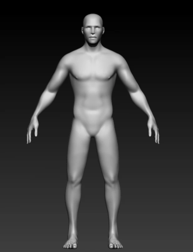 Mens basic mesh 3D Model .c4d .max .obj .3ds .fbx .stl .blend 