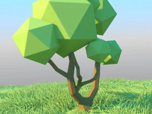 낮은 폴리 트리 3D 모델