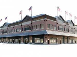 Fulton Market NYC building 3Dモデル
