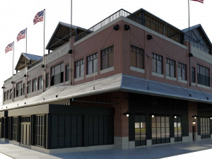 Fulton Market NYC building 3Dモデル