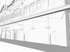 Fulton Market NYC building 3Dモデル