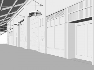 Fulton Market NYC building 3Dモデル