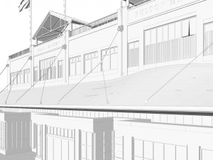 Fulton Market NYC building 3Dモデル