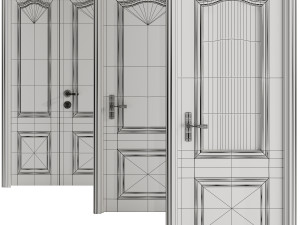 Set Classic Door 01 3D Модель