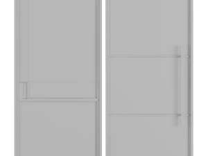 Set Modern Door 03 3D Model
