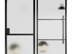 Set Modern Door 03 3D Model