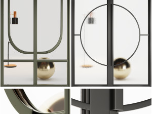 Set Modern Door 05 Modello 3D