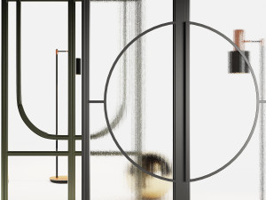 Set Modern Door 05 Modello 3D