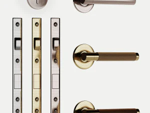 Set Modern Door 05 3D Model