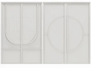 Set Modern Door 05 3D Model
