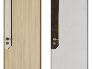 Set Modern Door 04 3D Model