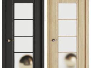 Set Modern Door 04 3D Model