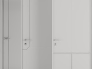 Set Modern Door 04 Modelo 3D