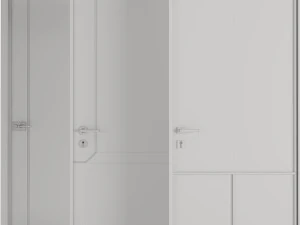 Set Modern Door 04 3D Model