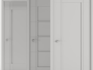 Set Modern Door 04 Modelo 3D