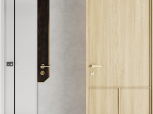 Set Modern Door 04 Modelo 3D