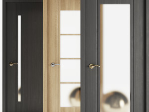 Set Modern Door 04 Modelo 3D
