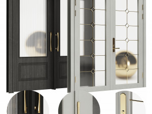 Set Classic Door 02 3D Modell
