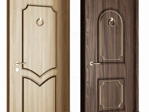 Set Classic Door 02 3D Model