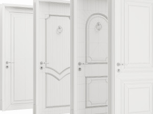 Set Classic Door 02 3D Modell