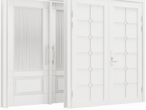 Set Classic Door 02 3D Modell