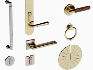Set Classic Door 03 3D Model