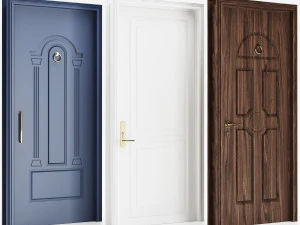 Set Classic Door 03 3D Model