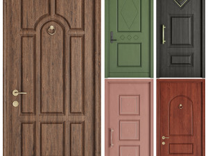 Set Classic Door 04 3D Model
