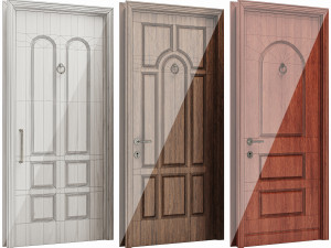 Set Classic Door 04 3D Model