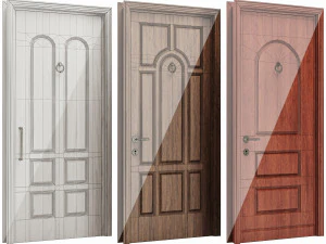 Set Classic Door 04 3D Model