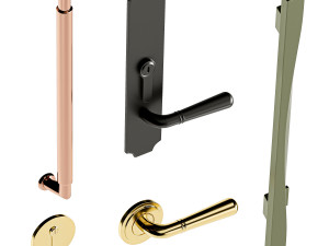 Set Classic Door 04 3D Model