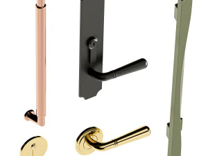 Set Classic Door 04 3D Model