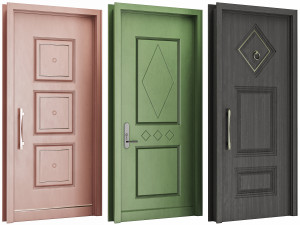 Set Classic Door 04 3D Model