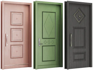 Set Classic Door 04 3D Model