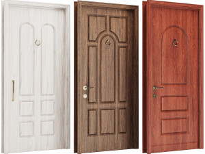 Set Classic Door 04 3D Model