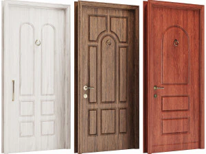 Set Classic Door 04 3D Model