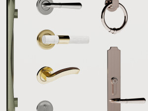 Set Classic Door 05 Modelo 3D