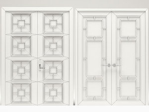 Set Classic Door 05 Modelo 3D