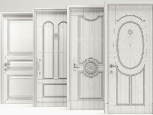 Set Classic Door 05 Modelo 3D