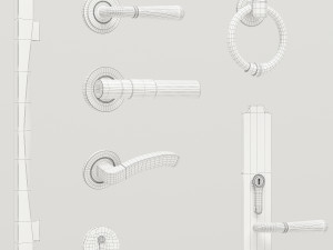 Set Classic Door 05 Modelo 3D