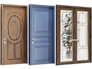 Set Classic Door 05 3D Model