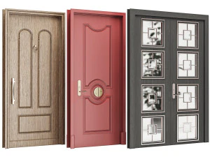 Set Classic Door 05 3D Model