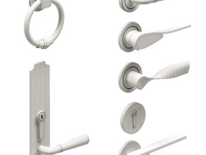 Set Classic Door 06 3D Model