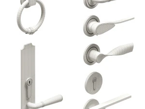 Set Classic Door 06 3D Model