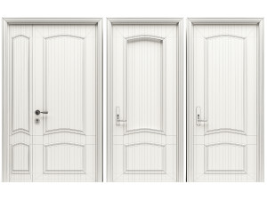 Set Classic Door 06 3D Model