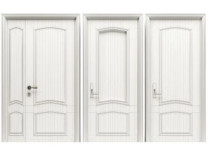 Set Classic Door 06 3D Model