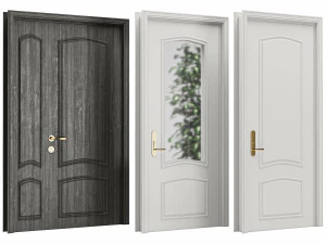 Set Classic Door 06 3D Model