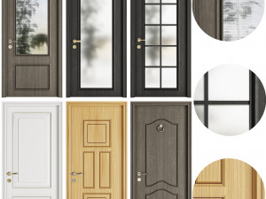 Set Classic Door 07 Modello 3D