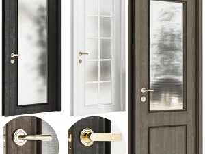 Set Classic Door 07 3D Model