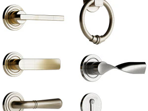 Set Classic Door 07 3D Model